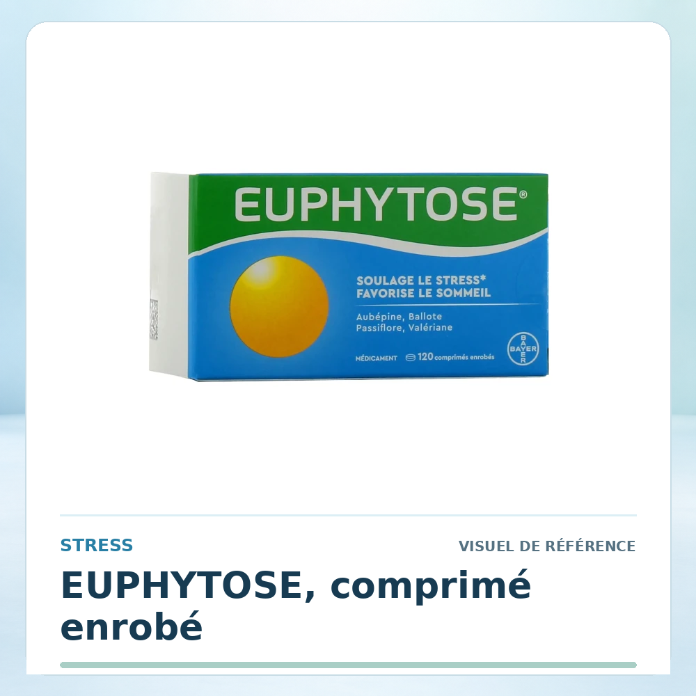 Visuel de référence : EUPHYTOSE, comprimé enrobé — vérifier la présentation à l’officine