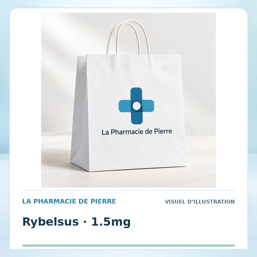 Visuel de référence : Rybelsus 1,5 mg — 30 comprimés