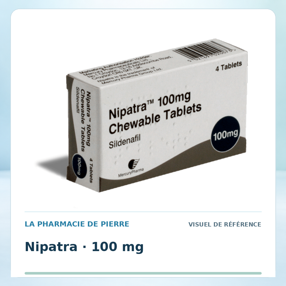 Visuel de référence : Nipatra 100 mg