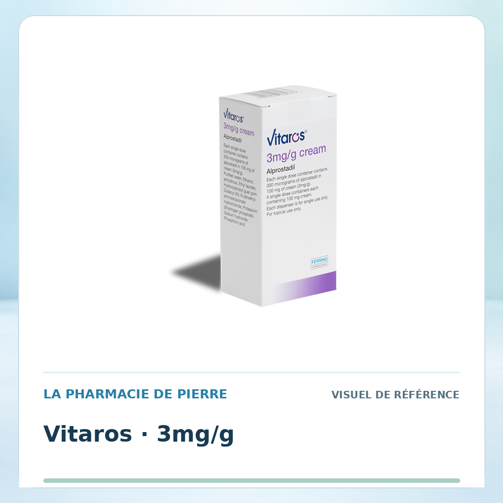 Visuel de référence : Vitaros 3 mg/g — 4 unidoses